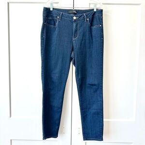 1822 ankle skinny jeans dark wash size 14